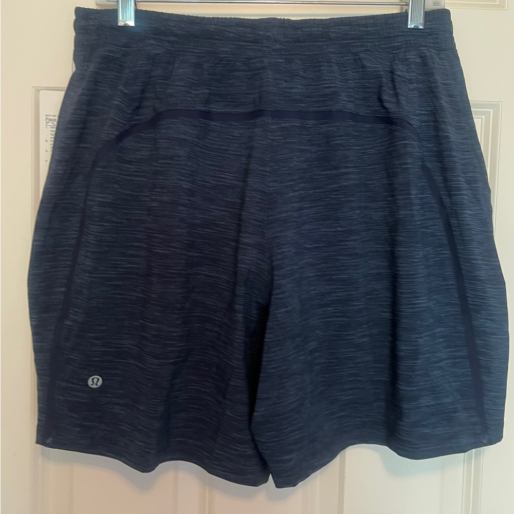 lululemon athletica Navy Heathered Athletic Shorts